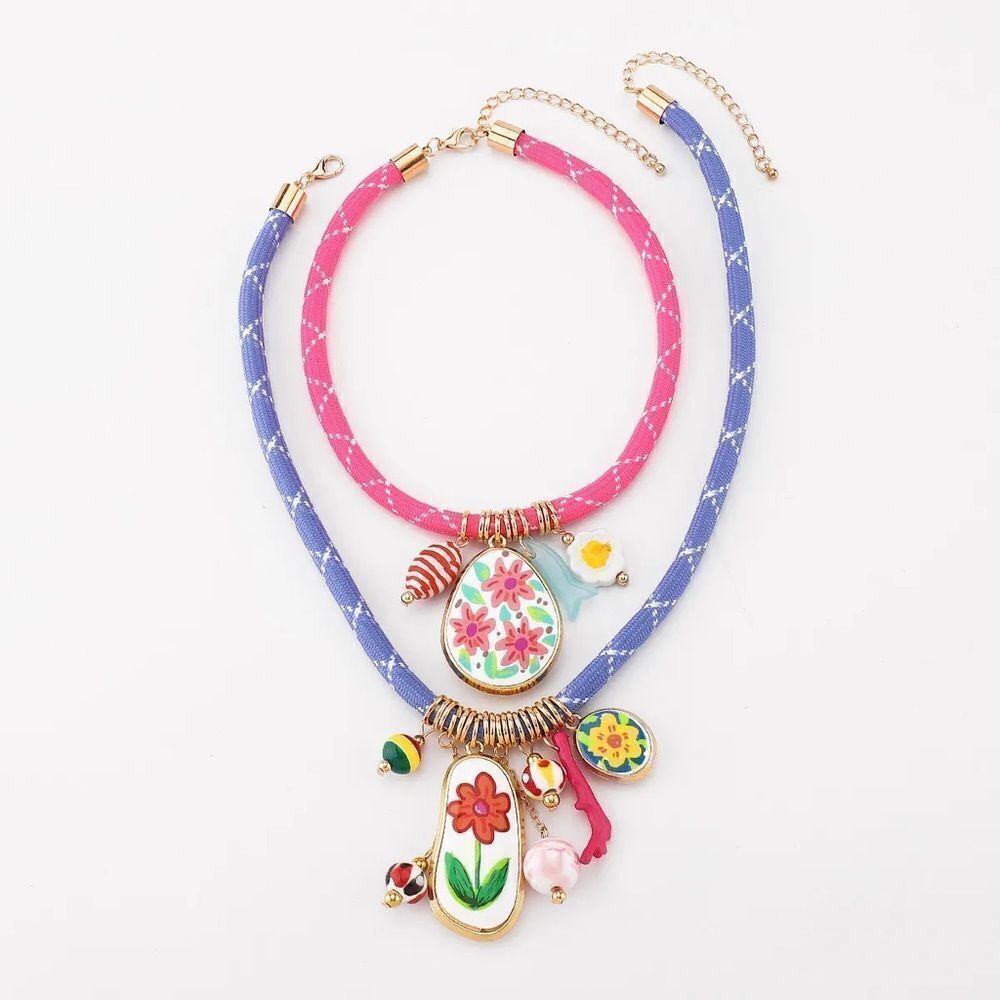 Colorful Charm Necklace Q127